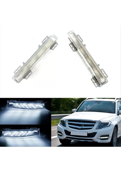 1paır Front LED Gündüz Çalışma Işığı Drl Sis Lambası Mercedes W166 ML350 ML550 X204 GLK350 A2049065401 A2049065501 (Yurt Dışından) modelleri