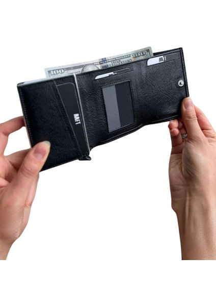 Hakiki Deri Erkek Mekanizmalı Cüzdan | Retro 2660 fiyatları