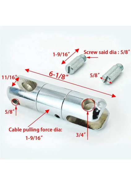 Kablo Çekme Döner Teli Yatağı Breakaway Döner 5 Ton - 3pcs (Yurt Dışından) indirimleri