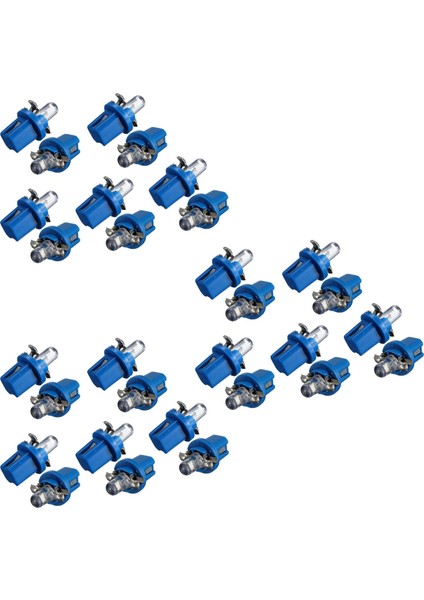 30X LED Ampul Metre Çizgi B8-5d T5 Lambası Tutucu Mavi Ayarlama Otomatik Araba Işığı (Yurt Dışından)