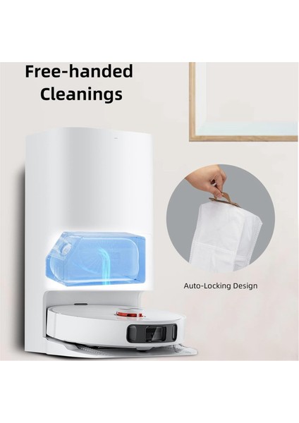 8pcs Yedek Yedek Parçalar Dream Bot L30 Ultra Robot Vakum Temizleyici Çöp Toz Çanta Kirli Çanta (Yurt Dışından) modelleri