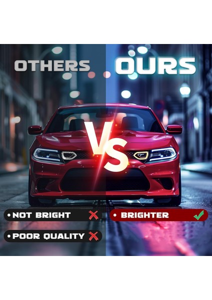 Dodge Charger Için Izgara Işıkları 2015-2022 Srt/scat Paketi Dönüş Sinyal Lambası Drl Sis Lambası Gündüz Koşu Işıkları (Yurt Dışından) indirimleri