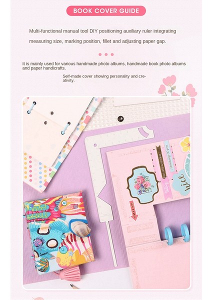 5-In-1 Kitap Kapağı Kılavuzu Paslanmaz Çelik Metal Ciltleme Kapak Aracı Scribe Markalama Albümü Dizüstü Ölçer Cetvel (Yurt Dışından) indirimleri