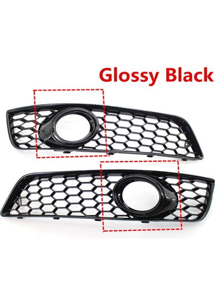 1 Çift Araba Ön Tampon Sis Lambası Izgara Audi A3 8p 2009-2013 8P0807682D Sis Lambası Petek Izgara Kapakları (Yurt Dışından) modelleri