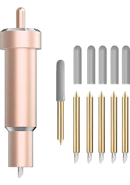 Cricut Maker 3/maker/keşfet 3/air 2/air/one/girişim, 60 ° Derinlikli Nokta Bıçağı ve Gövde, Altın (Yurt Dışından)