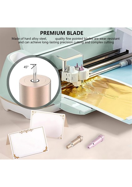 Cricut Maker 3/maker/keşfet 3/air 2/air/one/girişim, 60 ° Derinlikli Nokta Bıçağı ve Gövde, Altın (Yurt Dışından) fırsatları