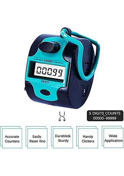 2x Sayaç Tıkır Manuel Dijital Dikiş Sayacı Parmak Yüzük Mekanik El Taşınağı Sıra Insanlar Golf (Yurt Dışından) fiyatları