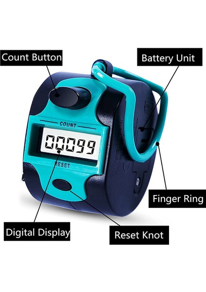 2x Sayaç Tıkır Manuel Dijital Dikiş Sayacı Parmak Yüzük Mekanik El Taşınağı Sıra Insanlar Golf (Yurt Dışından) fırsatları