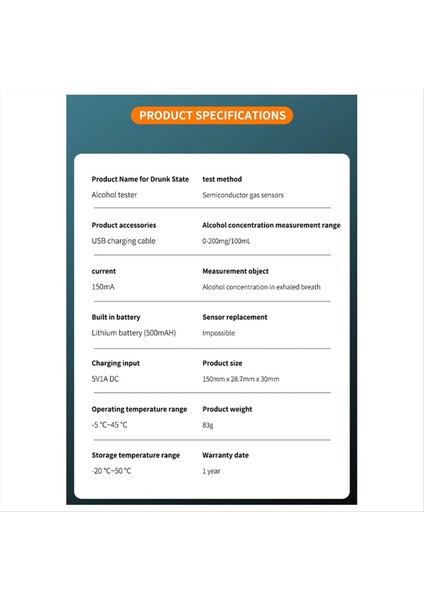 Profesyonel Alkol Test Cihazı Taşınabilir Hava Üfleme El Tipi Yüksek Hassasiyetli Sarhoş Sürüş Testi Özel Ses Yayını (Yurt Dışından) indirimleri