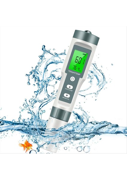 Tds/ph/sıcaklık Su Için 3-1 Arada Ph Metre 0-14 Ph Dijital Ph Metre 0 01 Yüksek Hassas Su Kalitesi Test Cihazı (Yurt Dışından) fiyatları