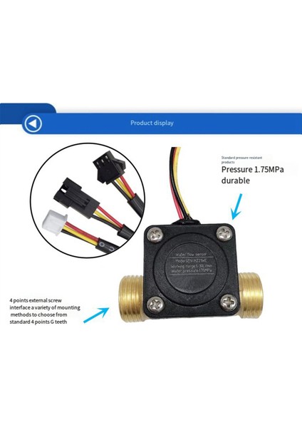 4 Harici Iplik Arayüzleri DN15 Su Akış Sensörü DC12V Pirinç Su Akış Ölçer Salon Flowmetre Için Su Akış Anahtarı (Yurt Dışından) fiyatları