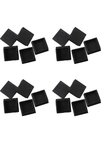 20 Adet Plastik Kare Kenarı Uçlu Kapaklar Boru Tüpü Ekler 50MM x 50MM (Yurt Dışından)