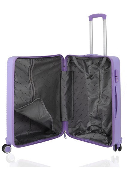 Polipropilen 3'lü Valiz Seti Orta & Kabin & Makyaj V374