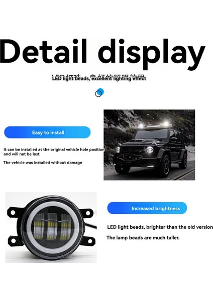 3 5inch Araba LED Sis Lambası Araba Motosiklet Harley Atv Jeep Suv Univeral Sis Lambası Modifiye Işık Parçaları (Yurt Dışından) indirimleri