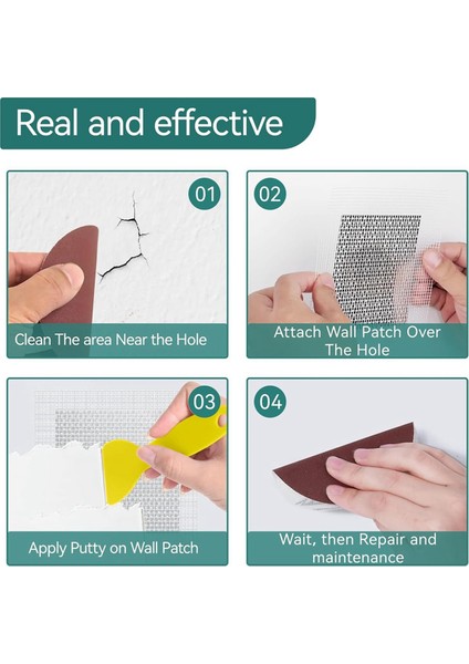 Alçıpan Tamir Yaması Kiti, 18 Pcs 2/4/6/8 Inç Alüminyum Elyaf Örgü Spackle Duvar Reapair Yama Kiti (Yurt Dışından) modelleri