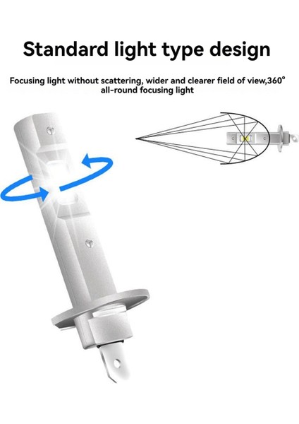 2pcs Araba H1 Far Ampulleri Süper Parlak Araç LED Lamp Sumut 12V 25W Kablosuz Araç LED Fiş ve Oynat 6500K (Yurt Dışından) indirimleri