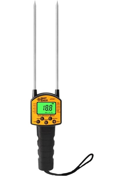 Akıllı Sensör AR991 Tahıl Nem Metre Dijital Analizör Mısır/buğday Pirinç Fasulyesi Nem Test Cihazı Arka Işığı LCD Ekran (Yurt Dışından)