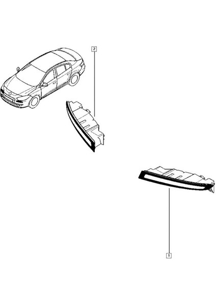 Sol Ön Sis Lambaları Gündüz Koşu Işığı 266005986R Renault Fluence Modelleri Için 2014+ Araba LED Sisli Found For (Yurt Dışından)