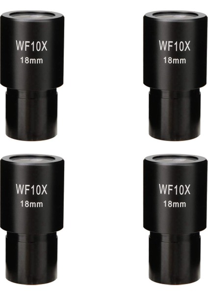 4x 10X Mikroskop Mercek Geniş Optik Lens Adaptör Alanı 18MM Profesyonel Oküler Lens Standardı (Yurt Dışından)