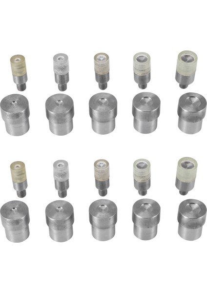 10 Set Çift Kapak Perçinleri Ölür (5MM/6MM/8MM/10MM/12MM) (Yurt Dışından)