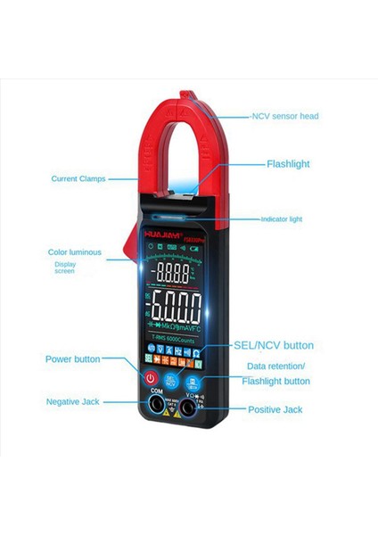 2x Huajiayi FS8330 Pro Dc/ac Akım Dijital Kelepçe Ölçer 6000 Sayım 400A Multimetre Büyük Renk Ekran Voltaj Test Cihazı (Yurt Dışından) fiyatları
