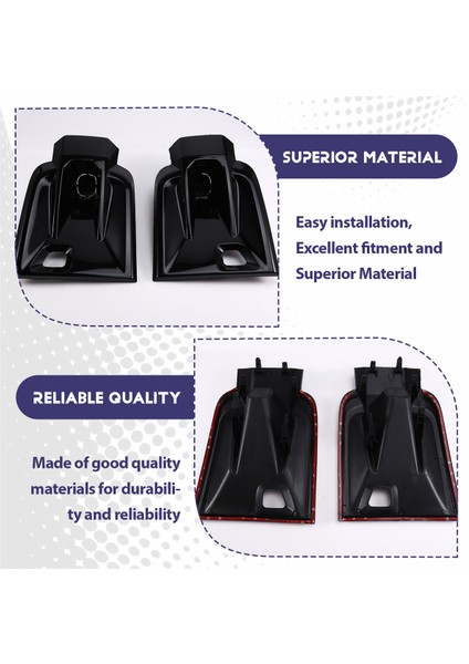 2pcs Abs Gloss Siyah Sis Lamba Toyota Için Kapak Kapak (Yurt Dışından) indirimleri