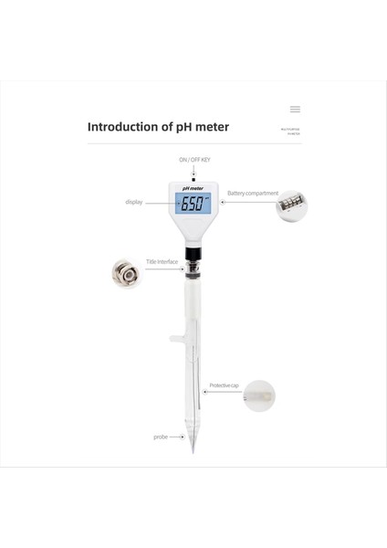 PH-98211 Dijital Çok Amaçlı Ph Metre Astıder Meter Ph Test Cihazı Beyaz Arka Işıklı Toprak Ölçer Test Cihazı (Yurt Dışından) indirimleri