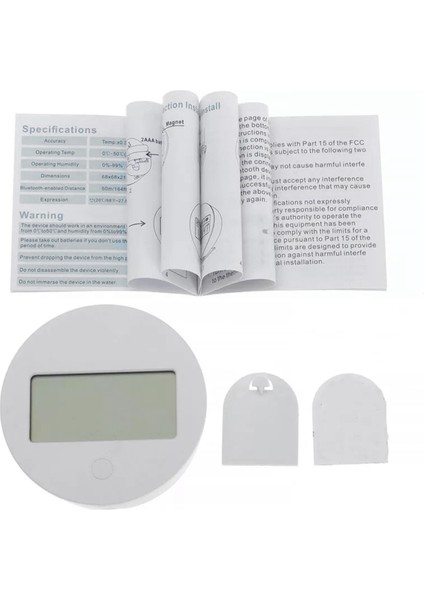 Akıllı Sıcaklık ve Nem Sensörü LCD Ekran Ekran Sıcaklık ve Nem Sensörü Sesli Asistan Uyumlu (Yurt Dışından) modelleri