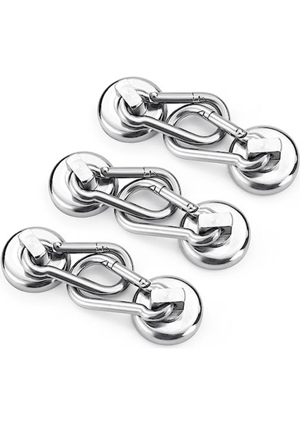 6 Paket Manyetik Kancalar, Döner Karabin Kancalı, Gümüş Olan Ağır Hizmet Tipi Neodimyumu Manyetik Kancalar (Yurt Dışından) fırsatları