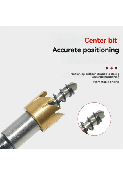 5pcs Yüksek Hızlı Çelik Delik Açıcı Elektrikli Matkap Alet Seti Özel Metal Delik Açıcı Gümüş (Yurt Dışından) fırsatları