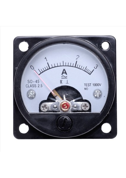 4x Ac 0-3A Yuvarlak Analog Panel Ölçer Akım Ölçüm Ampermetre Gösterge Siyah (Yurt Dışından) modelleri