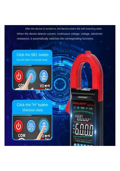 2x Huajiayi FS8330 Pro Dc/ac Akım Dijital Kelepçe Ölçer 6000 Sayım 400A Multimetre Büyük Renk Ekran Voltaj Test Cihazı (Yurt Dışından) indirimleri