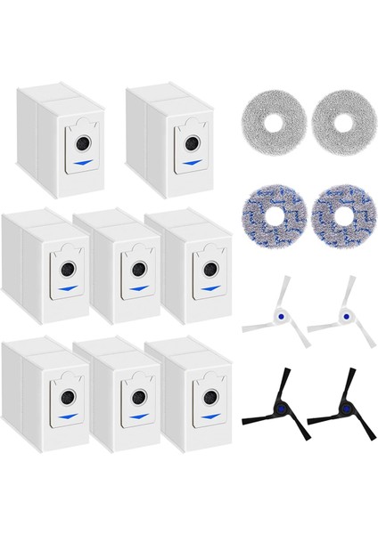 Ecovacs Deebot X2 Omnı /x2 Pro /x2 Vakum Süpürgeleri, Vakum Süpürge Torbaları, Mendiller, Yan Fırçalar (Yurt Dışından)