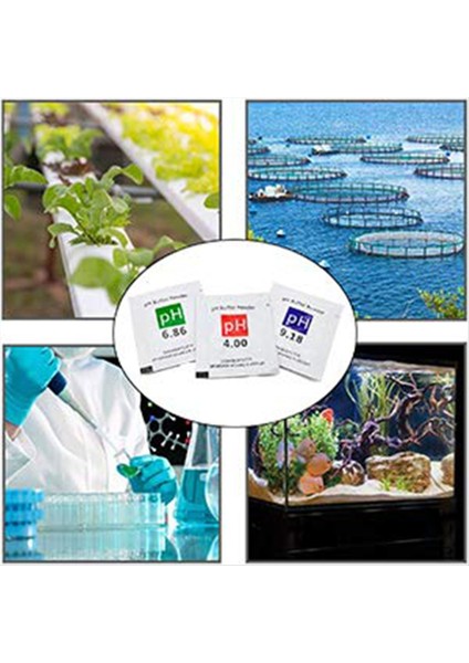 12 Paket Ph Metre Tampon Çözeltisi Toz 6 86/4 00/9 18 Ph Kalibrasyon Çözeltisi Paketleri Hassas Ph Metre Için (Yurt Dışından) fırsatları