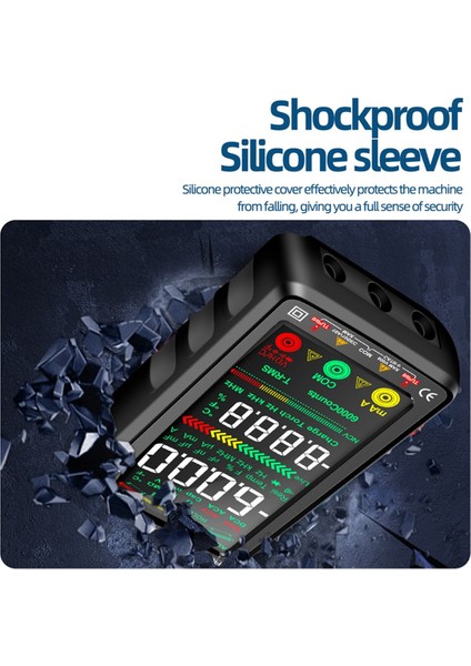 Aneng 682 Akıllı Profesyonel Multimetre Ac/dc Ammetre Voltaj Test Cihazı Şarj Edilebilir Elektrikli Ohm Diyot Test Cihazı Siyah (Yurt Dışından)