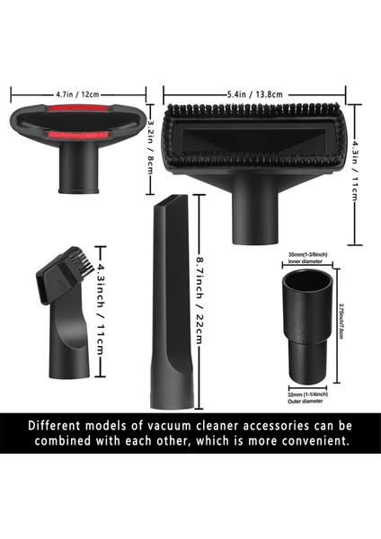 8pcs Evrensel Vakum Tıklatma Kiti Islak Kuru Plastik Vakum Hortum Adaptörü 1-1/4inch Vakum Süpürgeleri Aksesuarlar (Yurt Dışından) modelleri