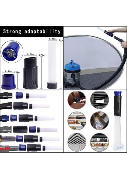 8pcs Evrensel Vakum Tıklatma Kiti Islak Kuru Plastik Vakum Hortum Adaptörü 1-1/4inch Vakum Süpürgeleri Aksesuarlar (Yurt Dışından) fırsatları