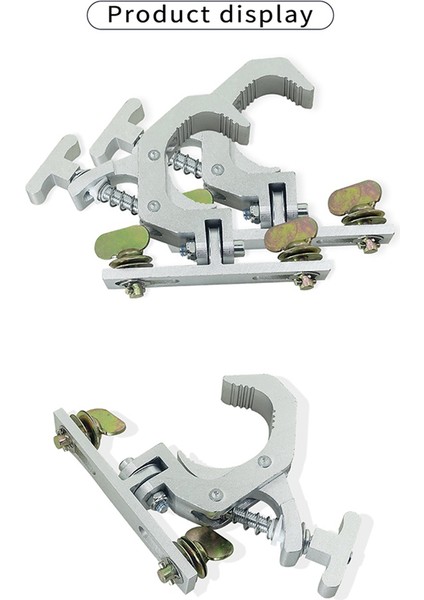 3x Alüminyum Kat Kelepçe Kancaları Sahne Işık Katlama Hook Yükleme 150KG 42-61MM Kafes Tüp 230W 7R/200W 5r Işın Işığı (Yurt Dışından) fiyatları