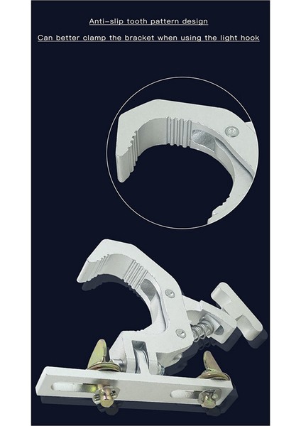 3x Alüminyum Kat Kelepçe Kancaları Sahne Işık Katlama Hook Yükleme 150KG 42-61MM Kafes Tüp 230W 7R/200W 5r Işın Işığı (Yurt Dışından) modelleri