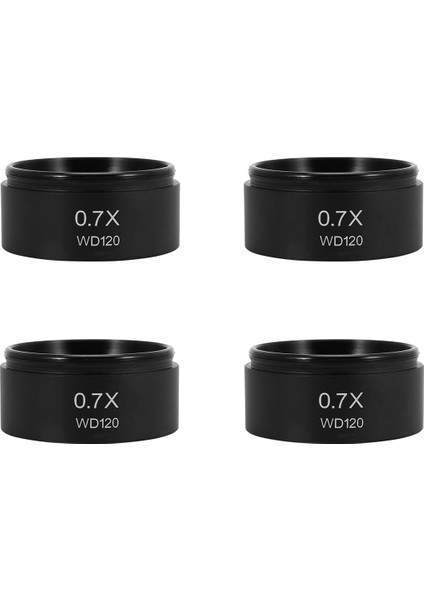 4pcs WD120 0.7x Trinoküler Stereo Mikroskop Yardımcı Objektif Lens Barlow Lens 48MM Iplik (Yurt Dışından)