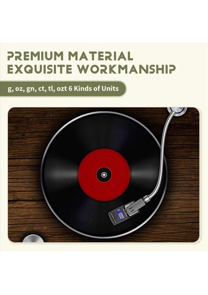 100G / 0 01G Dijital Turntable Stylus Kuvvet Metre Lp Record Player 10G Kalibrasyon Ağırlığı ile Iğne Basınç Göstergesi (Yurt Dışından) indirimleri