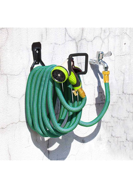 3x Bahçe Hortumu Tutucu Duvar Montajı, Dışarı Için Duty Su Hortumu Askı, Metal Hortum Makaraları Hortum Raf Hortum Kancası (Yurt Dışından)