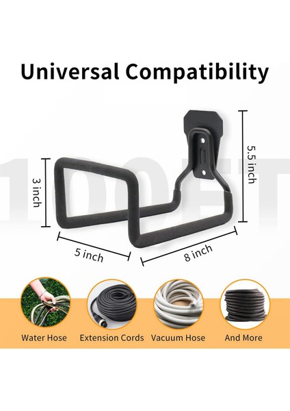 3x Bahçe Hortumu Tutucu Duvar Montajı, Dışarı Için Duty Su Hortumu Askı, Metal Hortum Makaraları Hortum Raf Hortum Kancası (Yurt Dışından) fırsatları