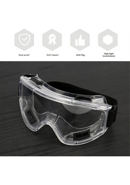 6pcs Güvenlik Güdük Anti Sıçrama Toz Geçirmez Iş Laboratuar Gözlük Göz Koruması Endüstriyel Güvenlik Gözlükleri Temiz Lens (Yurt Dışından) fiyatları