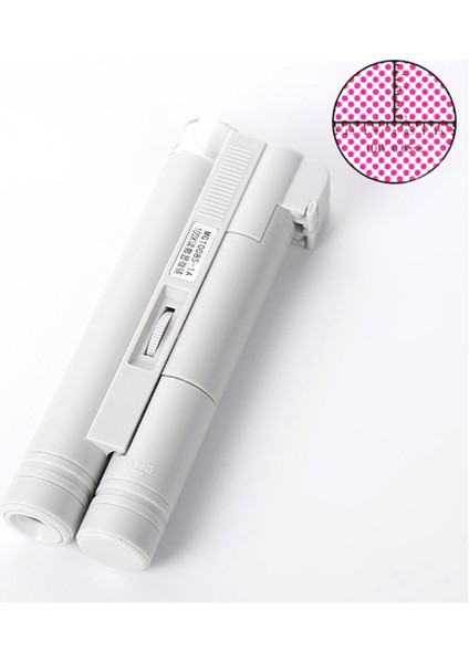 Taşınabilir Cep Mikroskobu 80X 100X Beyaz Mini Büyüteç Okuma Ölçeği Katlanabilir Büyüteç ile LED Aydınlatılmış (Yurt Dışından) fiyatları