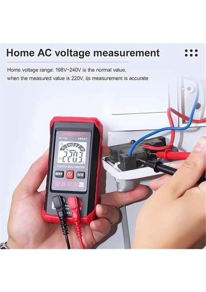 Habotest HT123 Dijital Multimetre - Otomatik Dijital Multimetre - Akıllı Ölçüm - Elektrik Test Cihazı Voltmetre Multimetre (Yurt Dışından) fırsatları
