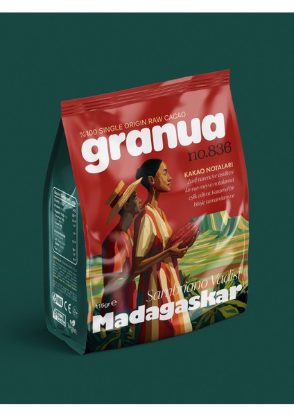 Ham Kakao Tozu | Single Origin No.836 - Madagaskar Sambriano Vadisi 115GR