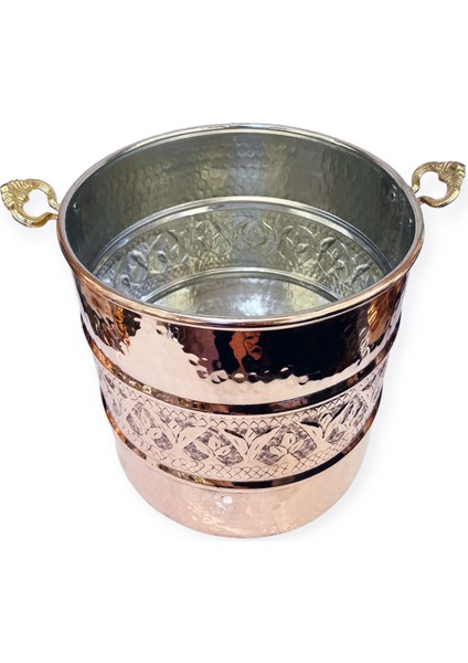 Işlemeli Bakır Köpük Kazanı 32 cm fiyatları