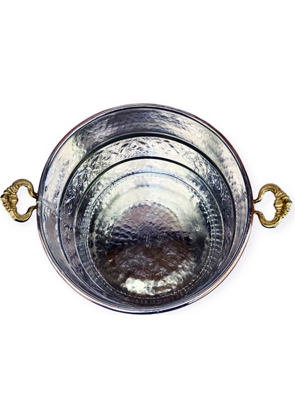 Işlemeli Bakır Köpük Kazanı 32 cm fırsatları