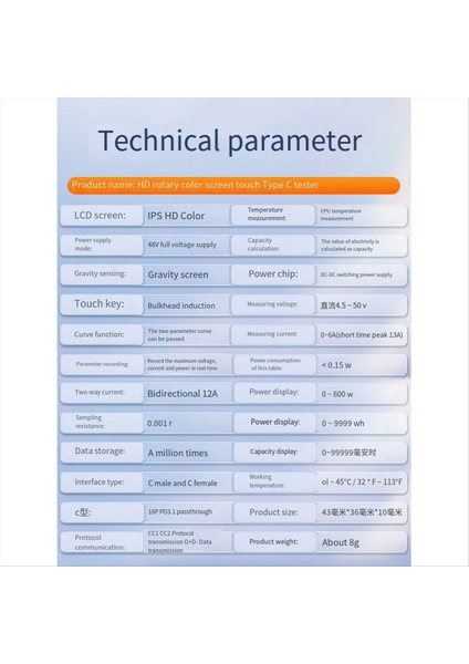 48V USB Test Cihazı Tip-C Tip Pd Dedektörü Dijital Voltaj Ampermetre Güç Bankası Kapasite Ölçer Amper Dedektörü (Yurt Dışından) fiyatları